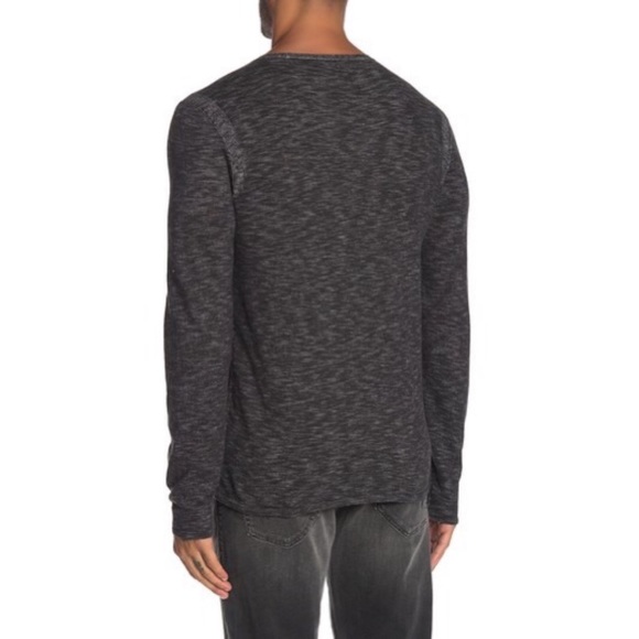 JOHN VARVATOS Star USA Space Dye V Neck Sweater M - Picture 2 of 4